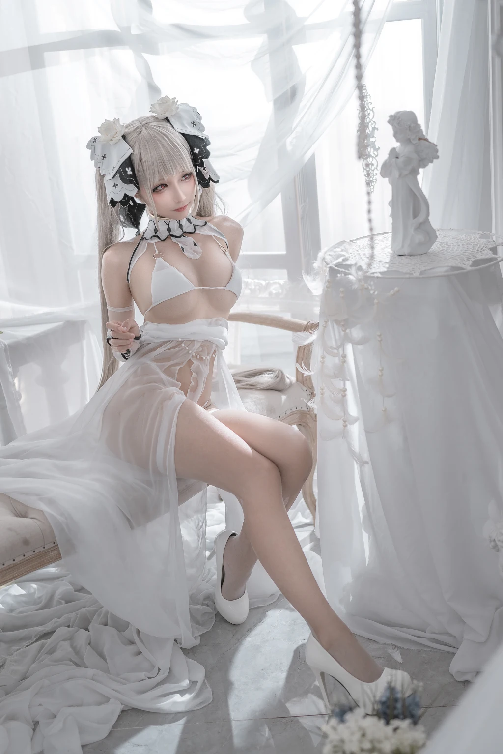 Coser蠢沫沫 chunmomo Vol133 可畏 婚纱 57 photos - 44
