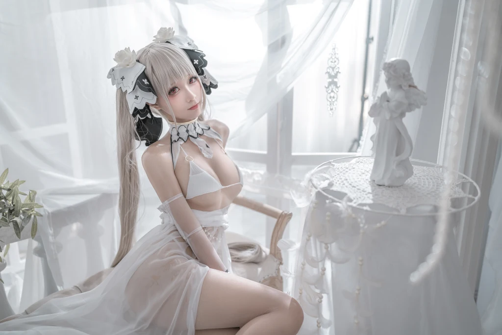 Coser蠢沫沫 chunmomo Vol133 可畏 婚纱 57 photos - 46