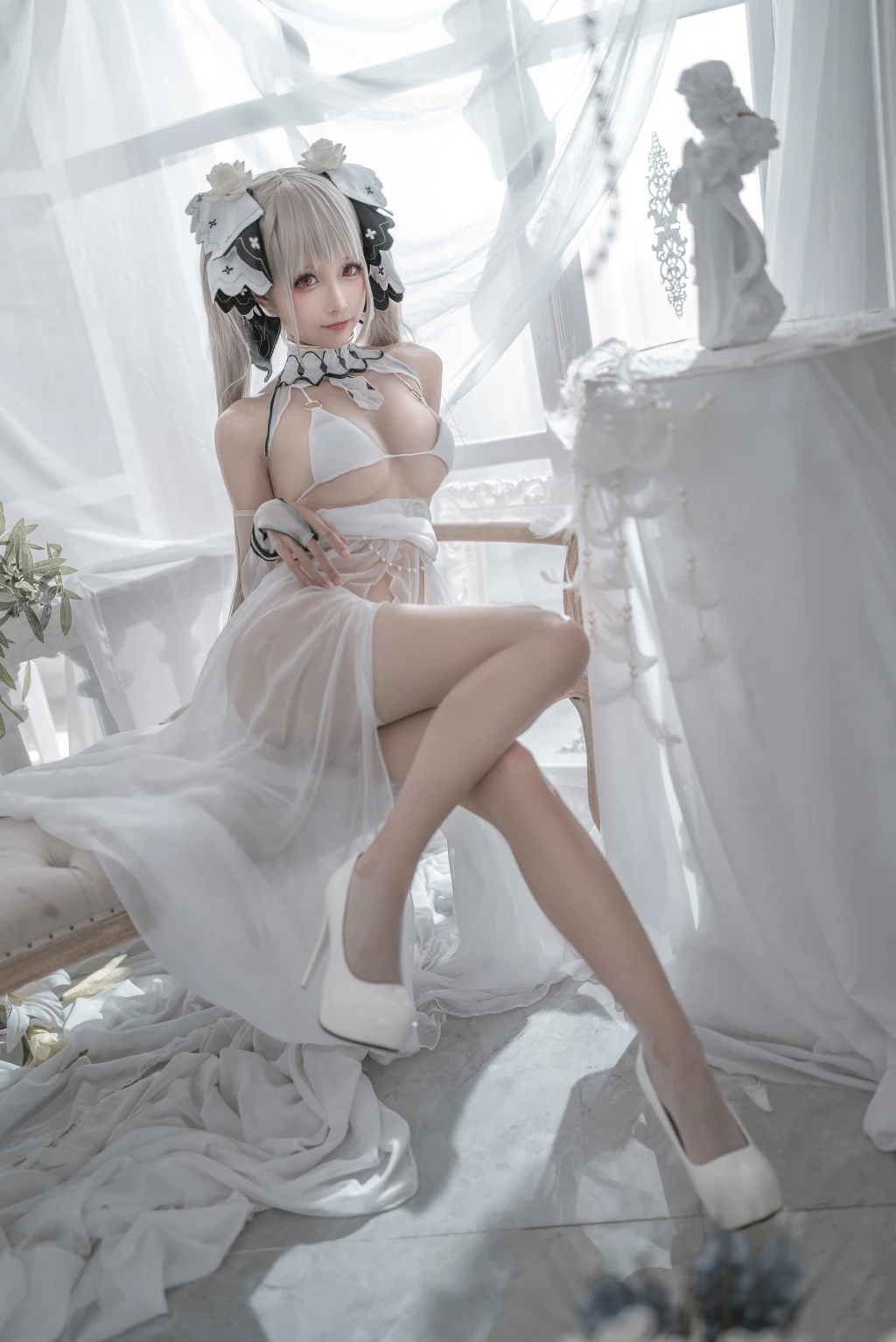 Coser蠢沫沫 chunmomo Vol133 可畏 婚纱 57 photos - 47