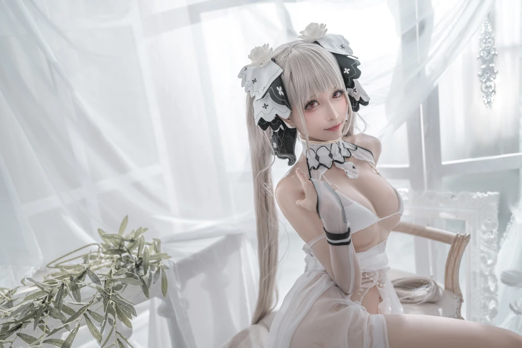 Coser蠢沫沫 chunmomo Vol133 可畏 婚纱 57 photos - 48
