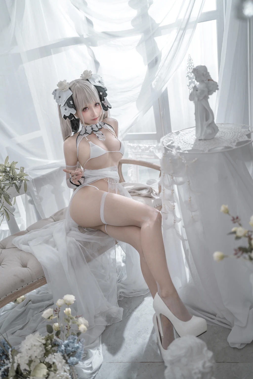 Coser蠢沫沫 chunmomo Vol133 可畏 婚纱 57 photos - 52