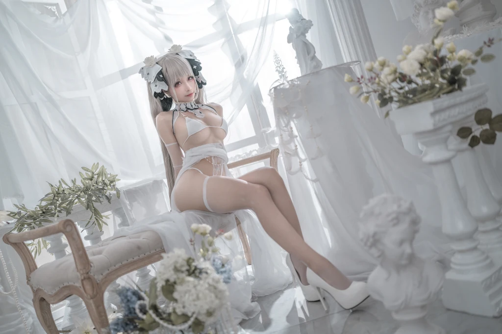 Coser蠢沫沫 chunmomo Vol133 可畏 婚纱 57 photos - 53