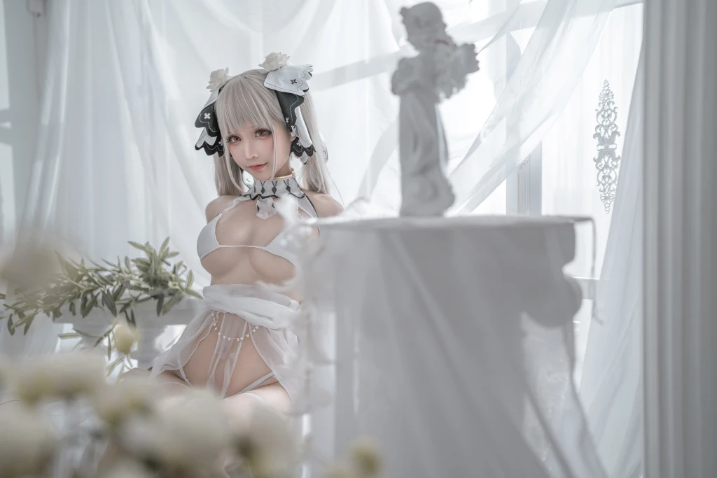 Coser蠢沫沫 chunmomo Vol133 可畏 婚纱 57 photos - 54
