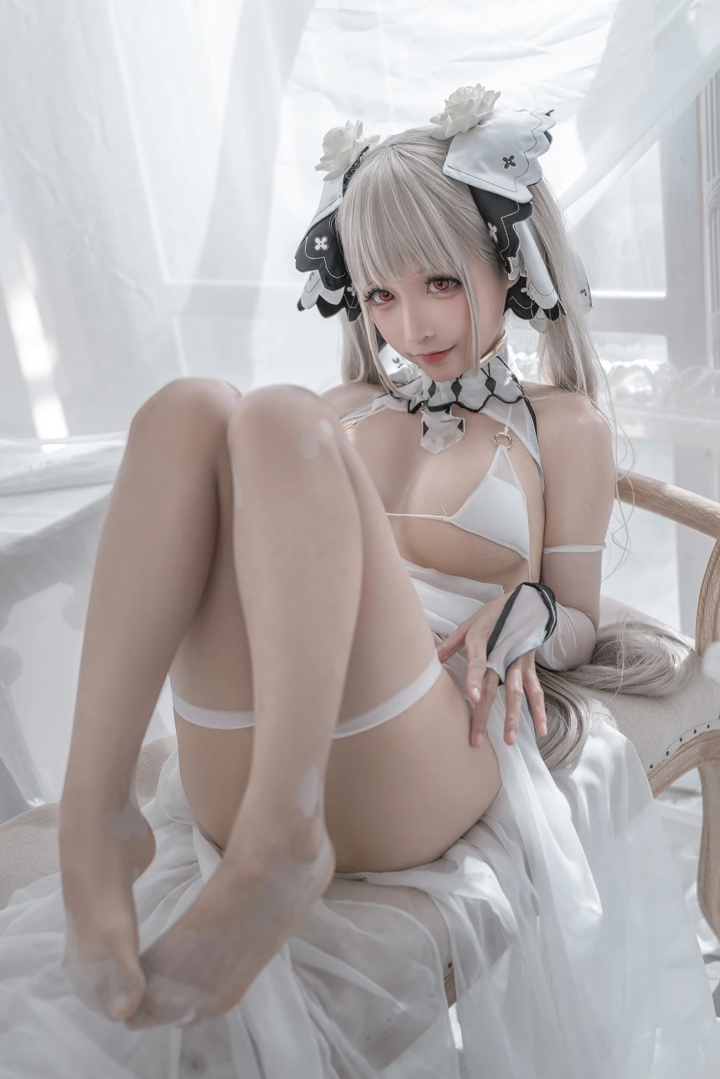 Coser蠢沫沫 chunmomo Vol133 可畏 婚纱 57 photos - 55