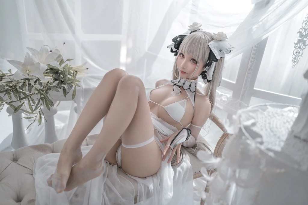 Coser蠢沫沫 chunmomo Vol133 可畏 婚纱 57 photos - 56