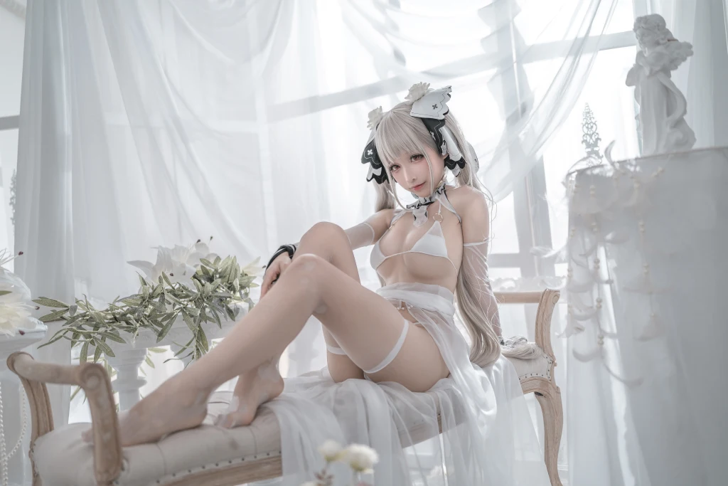 Coser蠢沫沫 chunmomo Vol133 可畏 婚纱 57 photos - 57