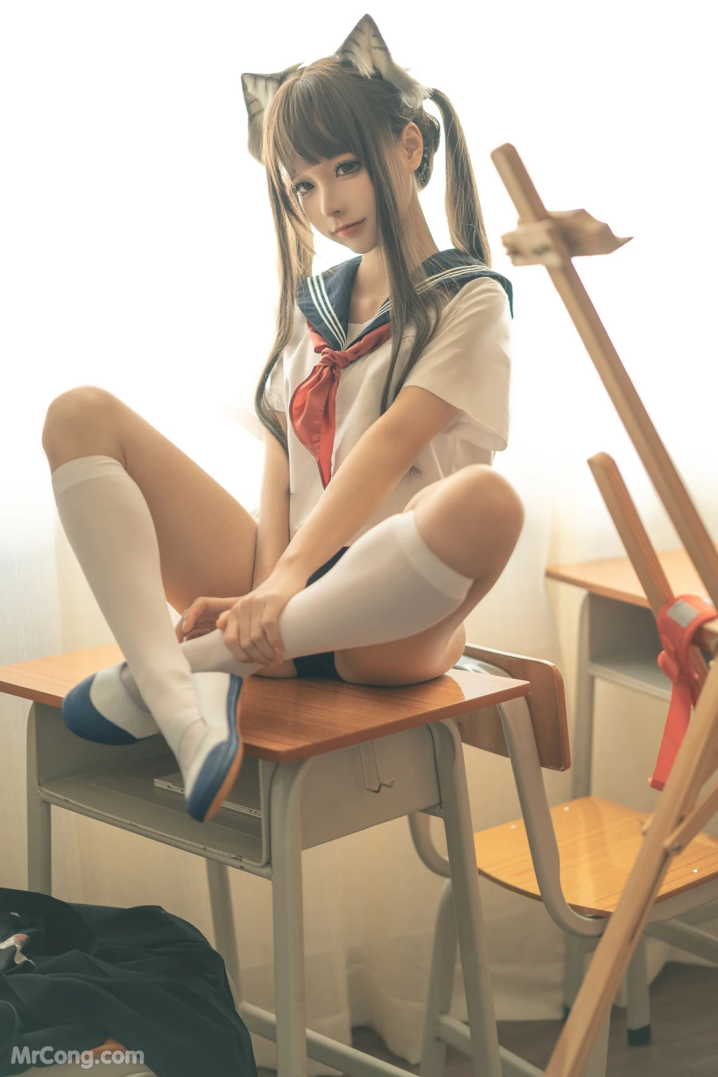 Coser蠢沫沫 chunmomo Vol137 放学后 130 photos - 25