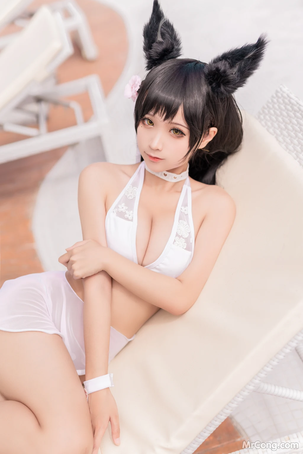 Coser蠢沫沫 chunmomo Vol138 爱宕 犬 泳装 37 photos - 3