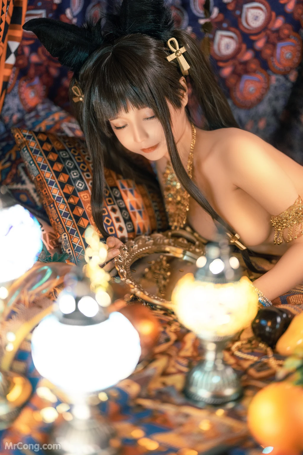 Coser蠢沫沫 chunmomo Vol148 埃及喵 40 photos