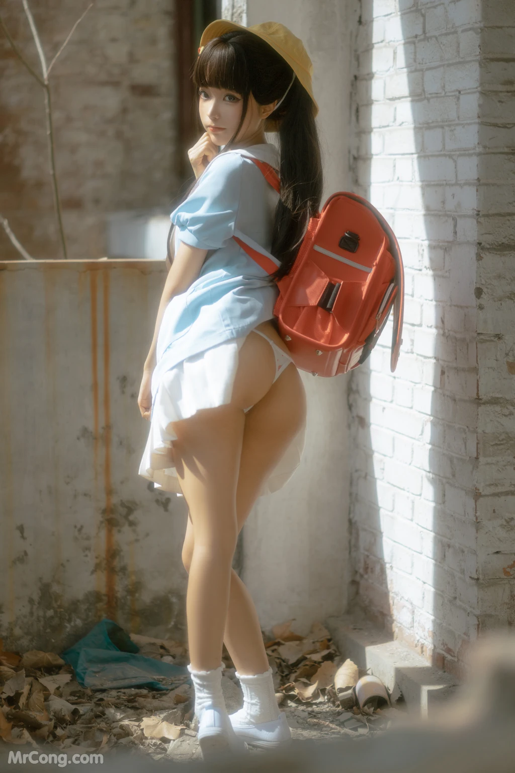 Coser蠢沫沫 chunmomo Vol150 小黄帽 107 photos - 9