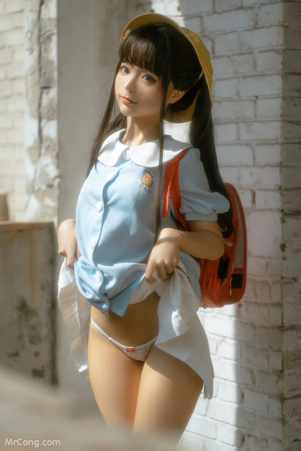 Coser蠢沫沫 chunmomo Vol150 小黄帽 107 photos - 12