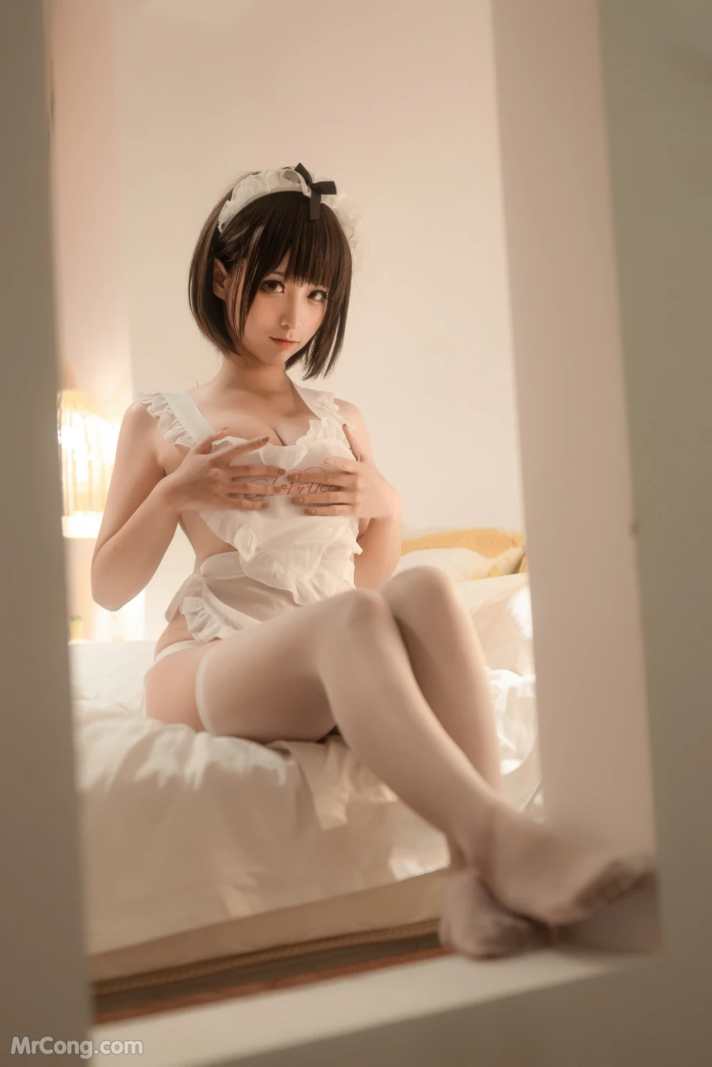 Coser蠢沫沫 chunmomo Vol151 沫沫真爱版 爱心围裙 50 photos - 10