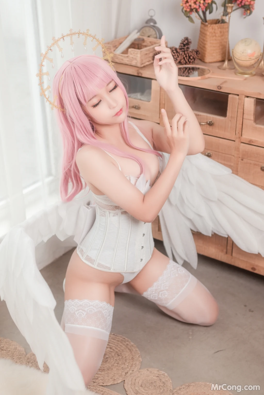 Coser蠢沫沫 chunmomo Vol157 沫沫真爱版 天使本-光天使 45 photos - 5