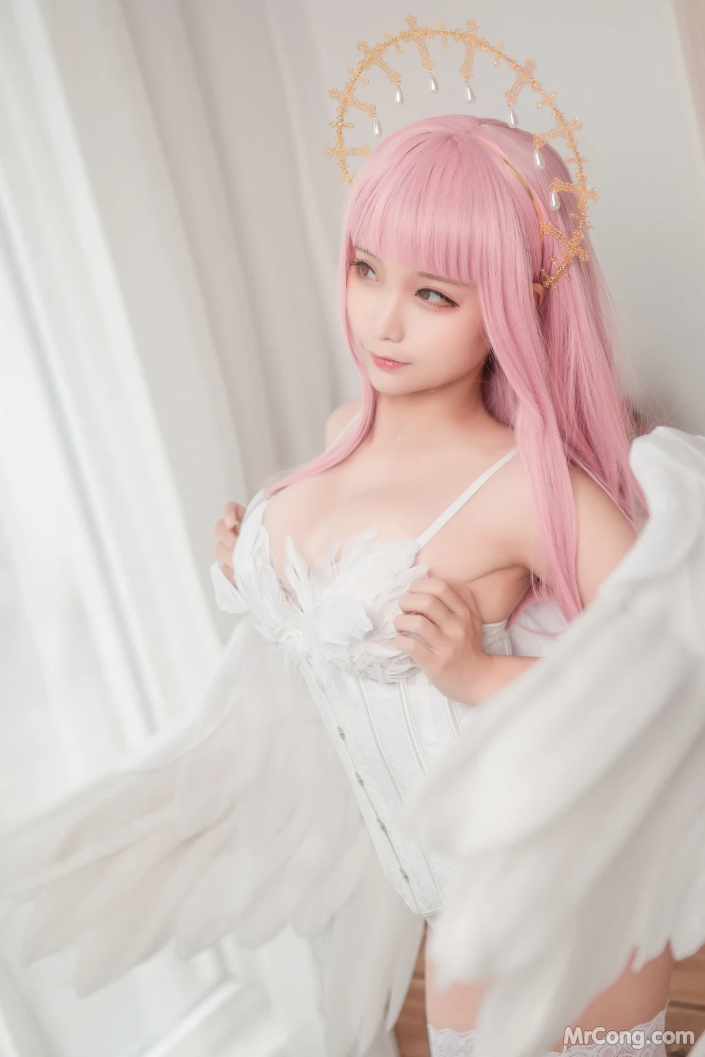 Coser蠢沫沫 chunmomo Vol157 沫沫真爱版 天使本-光天使 45 photos - 40