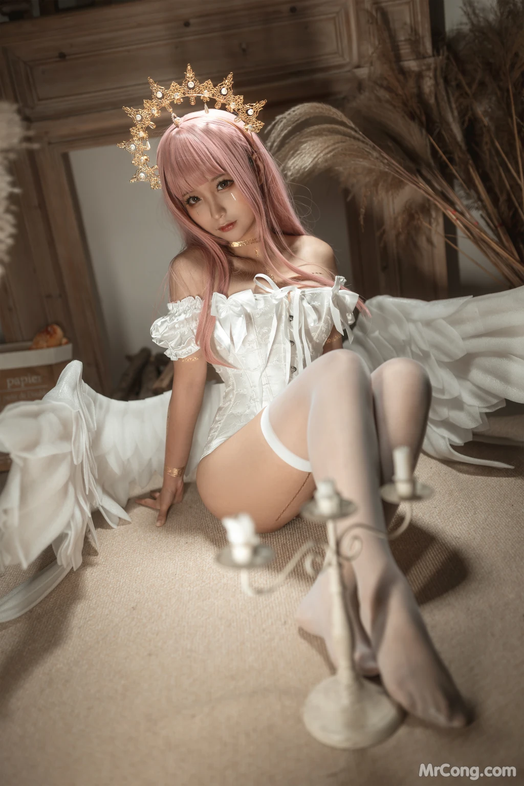 Coser蠢沫沫 chunmomo Vol160 沫沫真爱版 天使本-圣天使 40 photos