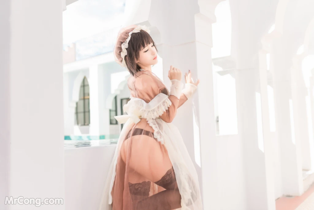 Coser蠢沫沫 chunmomo Vol167 沫沫真爱版 室外女仆 40 photos - 2
