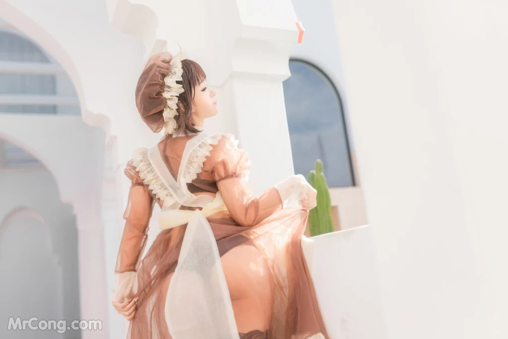 Coser蠢沫沫 chunmomo Vol167 沫沫真爱版 室外女仆 40 photos - 5