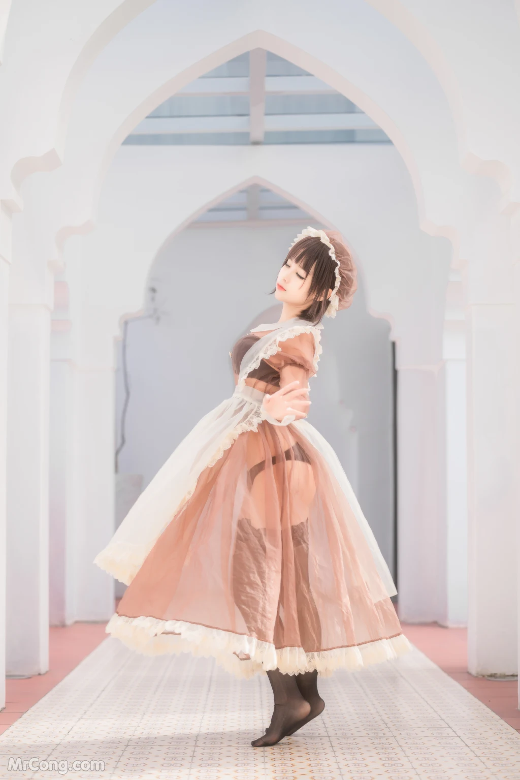Coser蠢沫沫 chunmomo Vol167 沫沫真爱版 室外女仆 40 photos - 10