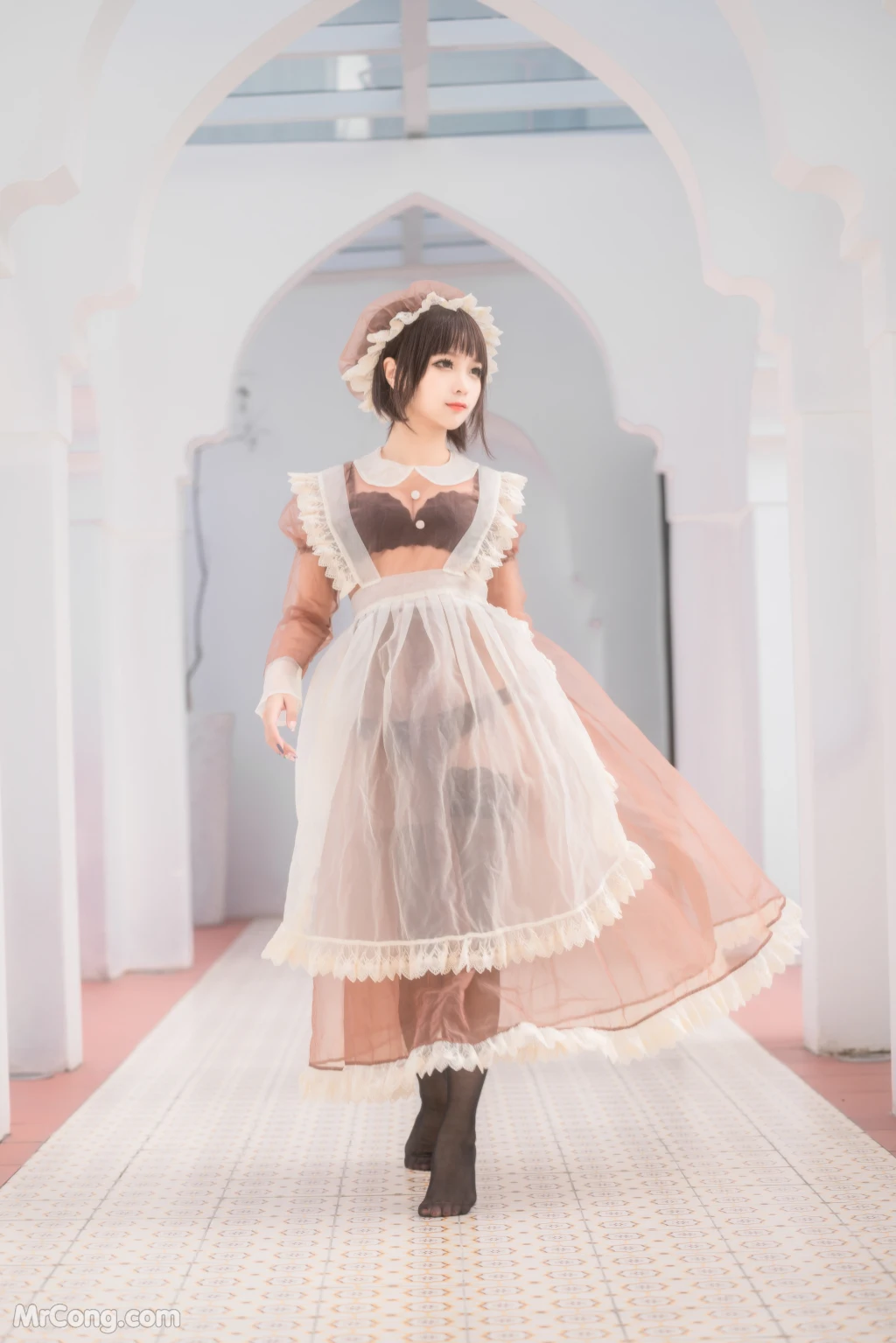 Coser蠢沫沫 chunmomo Vol167 沫沫真爱版 室外女仆 40 photos - 12