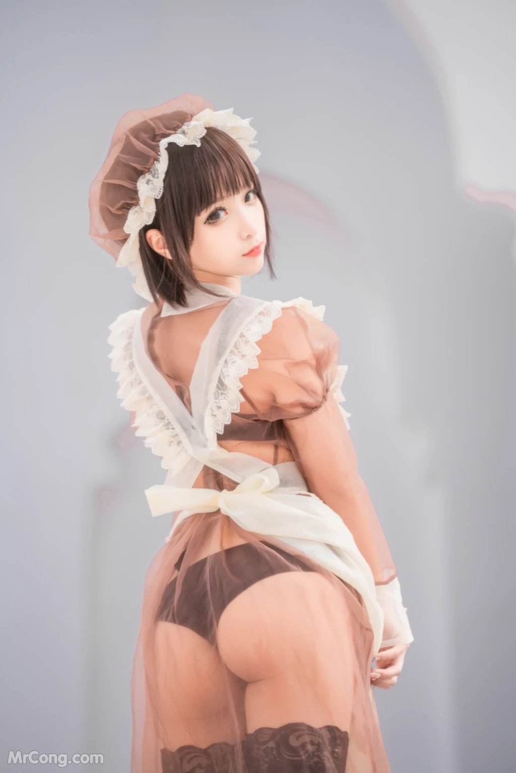 Coser蠢沫沫 chunmomo Vol167 沫沫真爱版 室外女仆 40 photos - 14