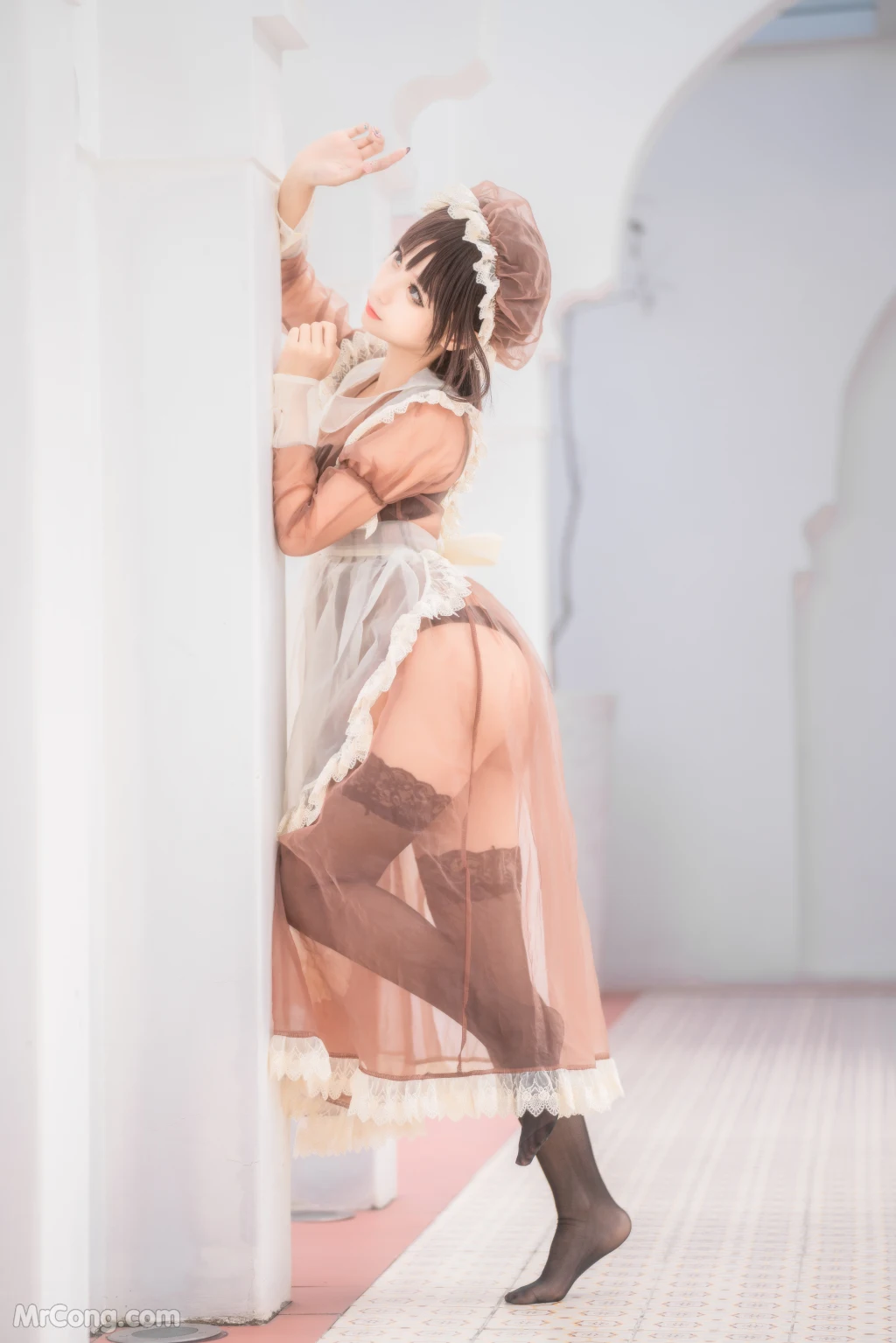 Coser蠢沫沫 chunmomo Vol167 沫沫真爱版 室外女仆 40 photos - 16