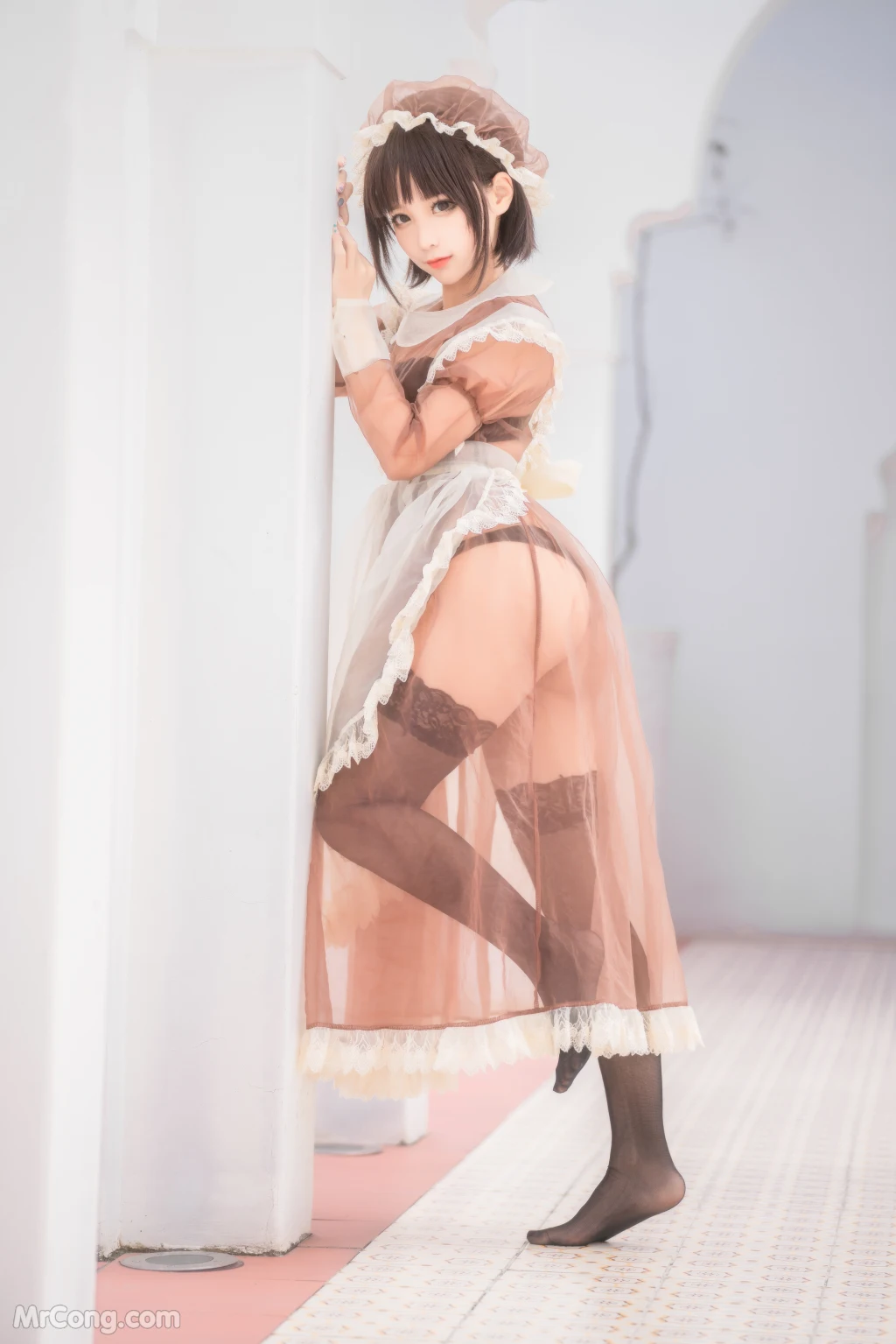 Coser蠢沫沫 chunmomo Vol167 沫沫真爱版 室外女仆 40 photos - 17