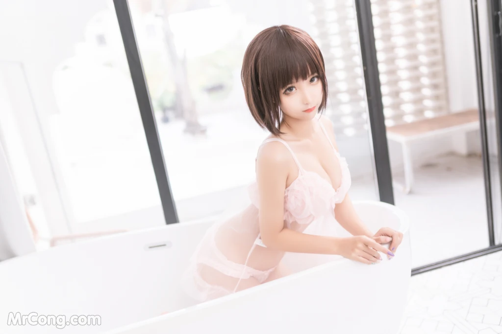 Coser蠢沫沫 chunmomo Vol168 沫沫真爱版 粉纱 40 photos - 3