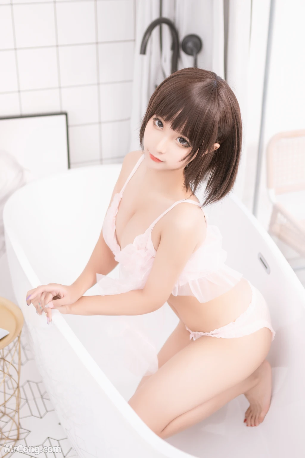 Coser蠢沫沫 chunmomo Vol168 沫沫真爱版 粉纱 40 photos - 6