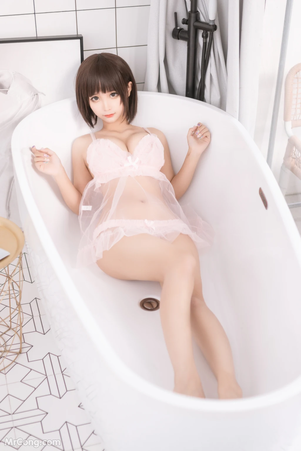 Coser蠢沫沫 chunmomo Vol168 沫沫真爱版 粉纱 40 photos - 9