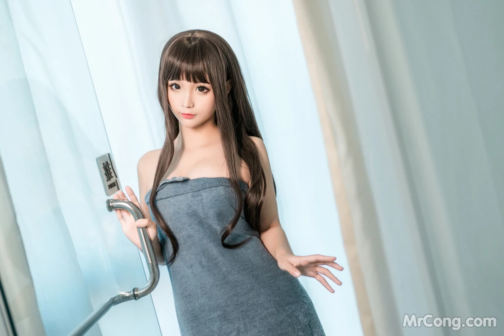 Coser蠢沫沫 chunmomo Vol169 沫沫真爱版 灰浴巾 40 photos - 12