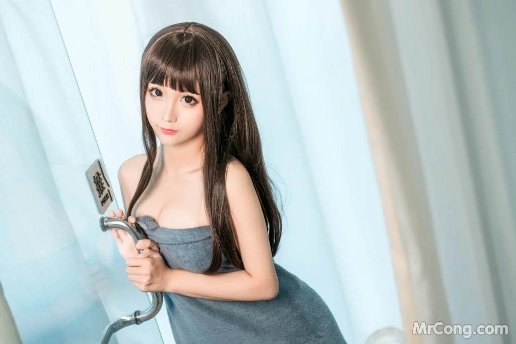 Coser蠢沫沫 chunmomo Vol169 沫沫真爱版 灰浴巾 40 photos - 13