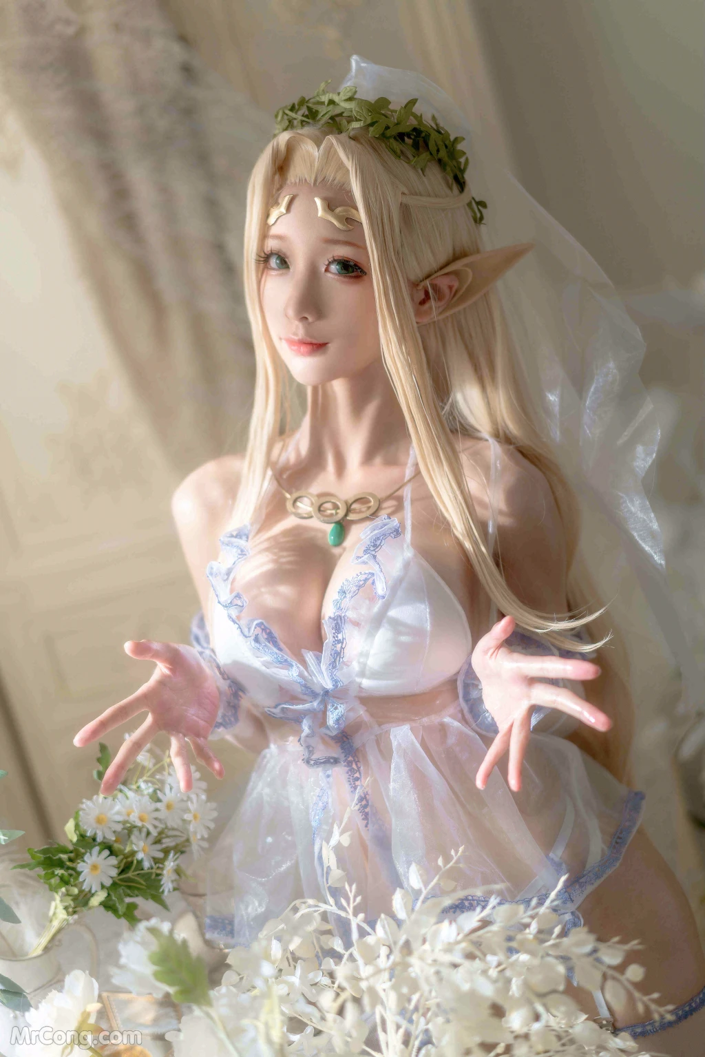 Coser蠢沫沫 chunmomo White Elf 147 photos - 109