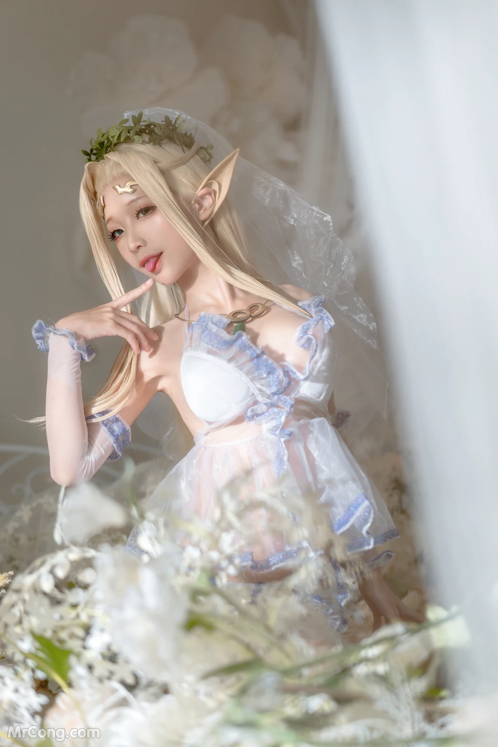 Coser蠢沫沫 chunmomo White Elf 147 photos - 110