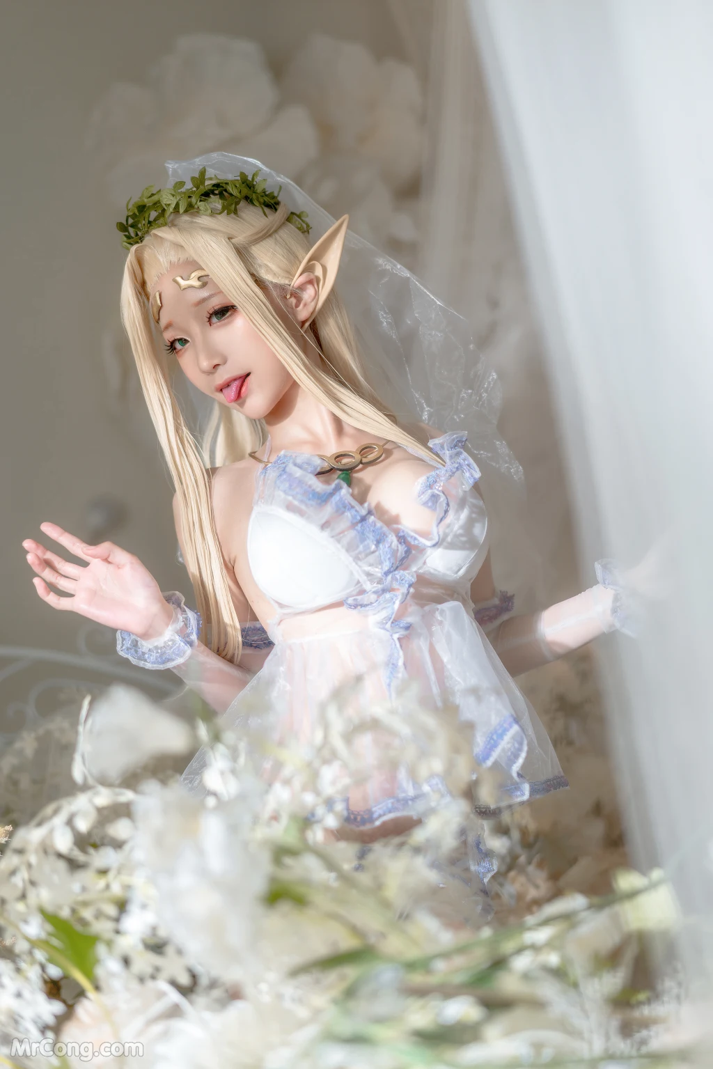Coser蠢沫沫 chunmomo White Elf 147 photos - 111