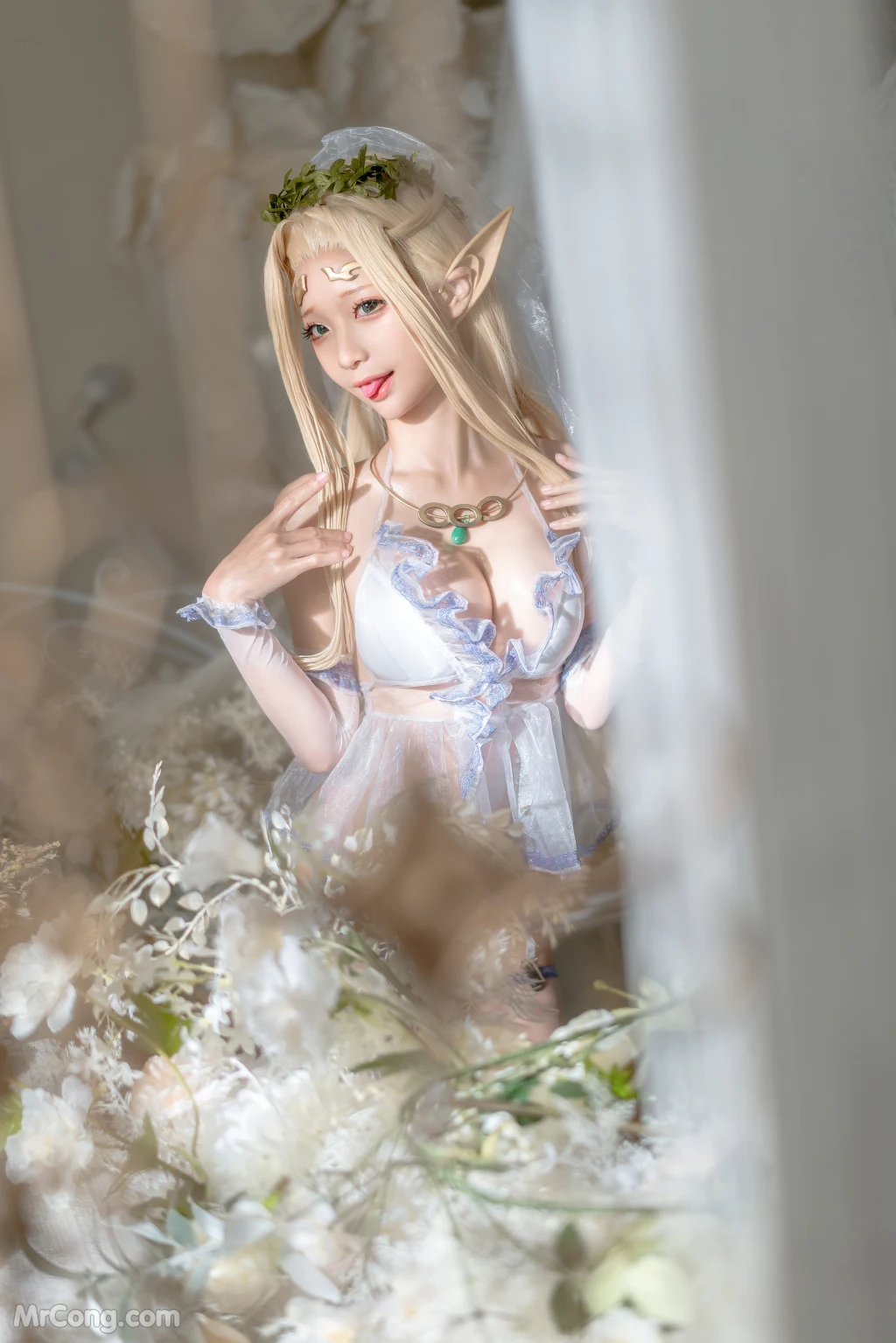 Coser蠢沫沫 chunmomo White Elf 147 photos - 113