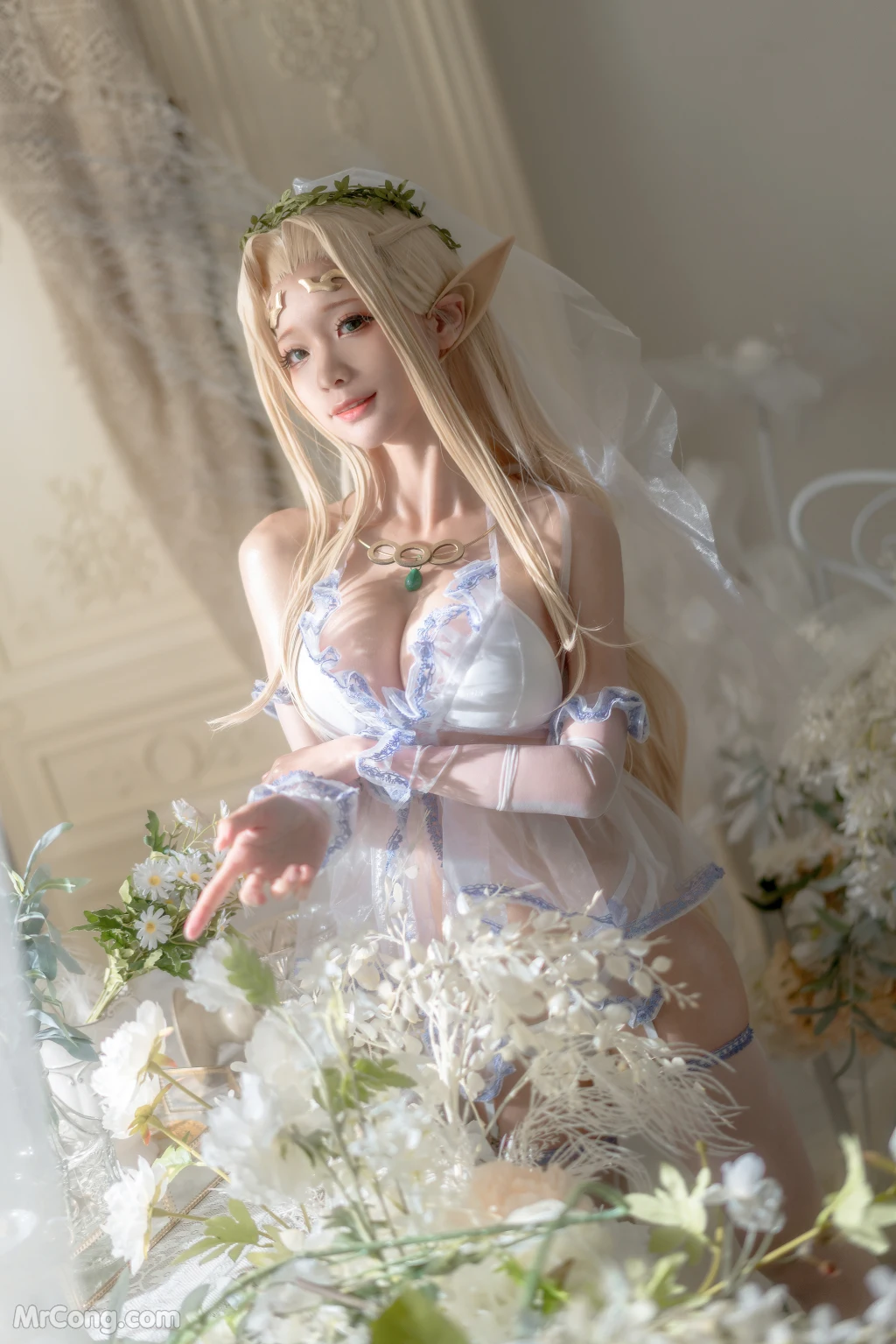 Coser蠢沫沫 chunmomo White Elf 147 photos - 121
