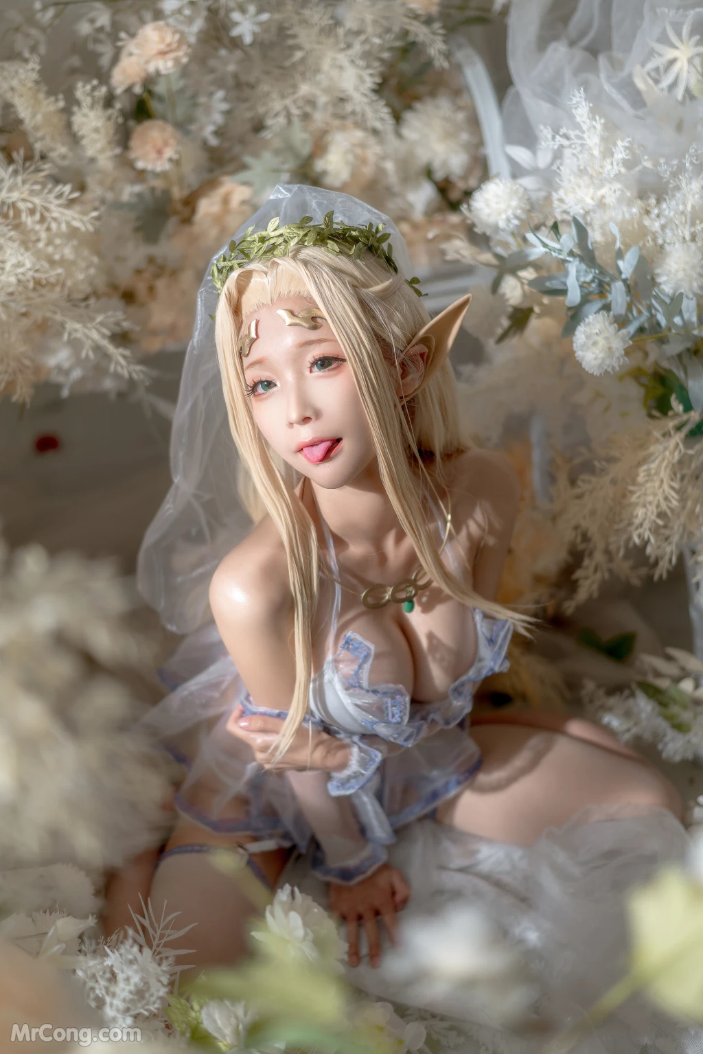Coser蠢沫沫 chunmomo White Elf 147 photos - 123