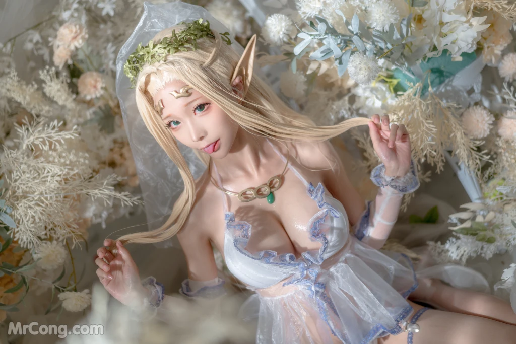 Coser蠢沫沫 chunmomo White Elf 147 photos - 130