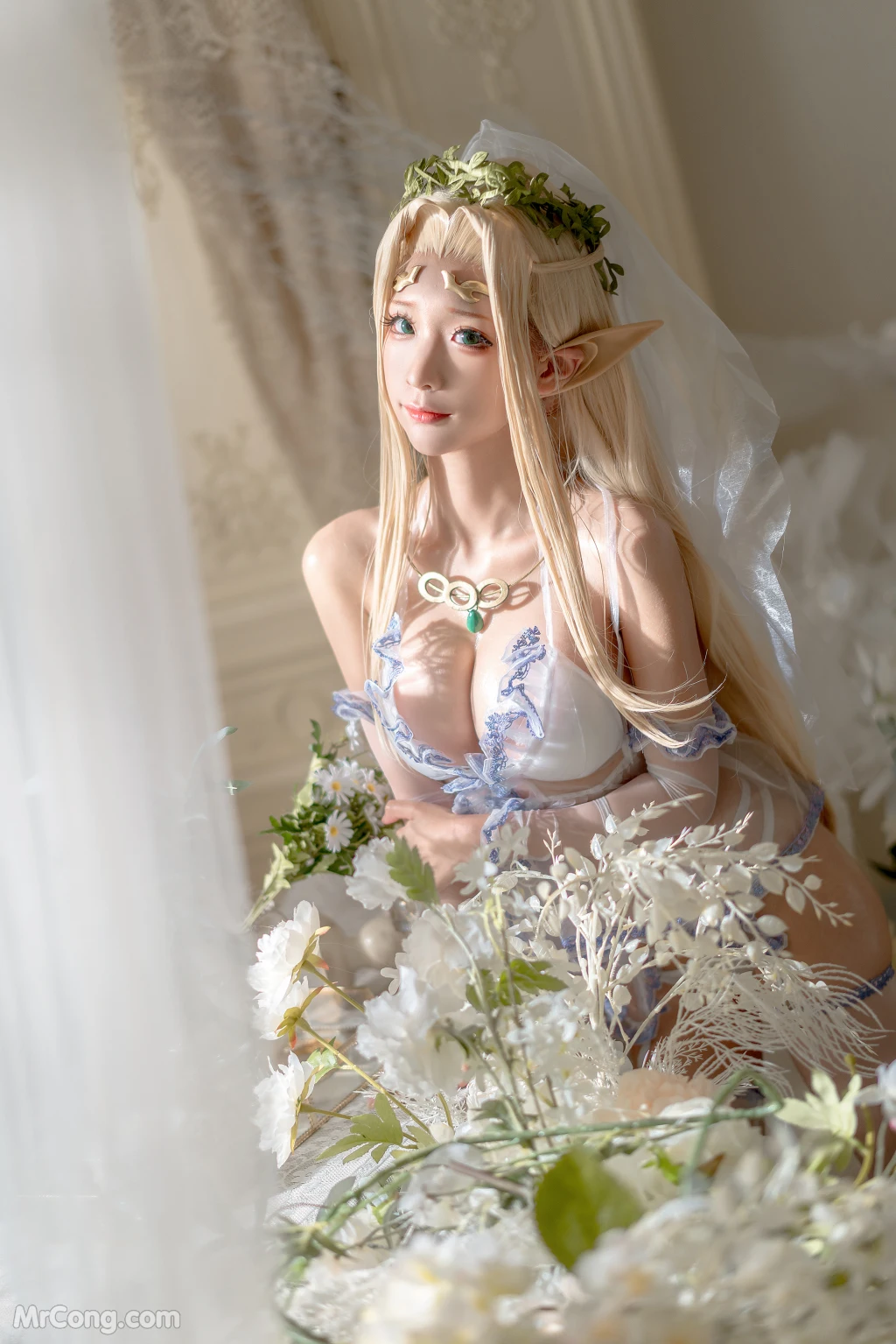 Coser蠢沫沫 chunmomo White Elf 147 photos - 145