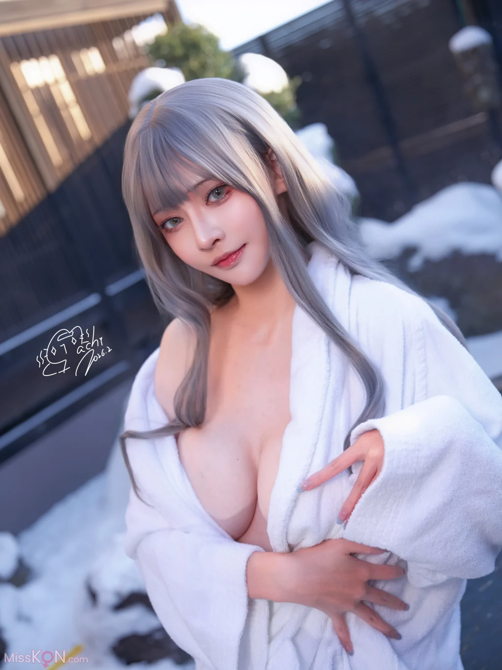 CoserMachi馬吉 温泉浴袍 24 photos  1 video - 5