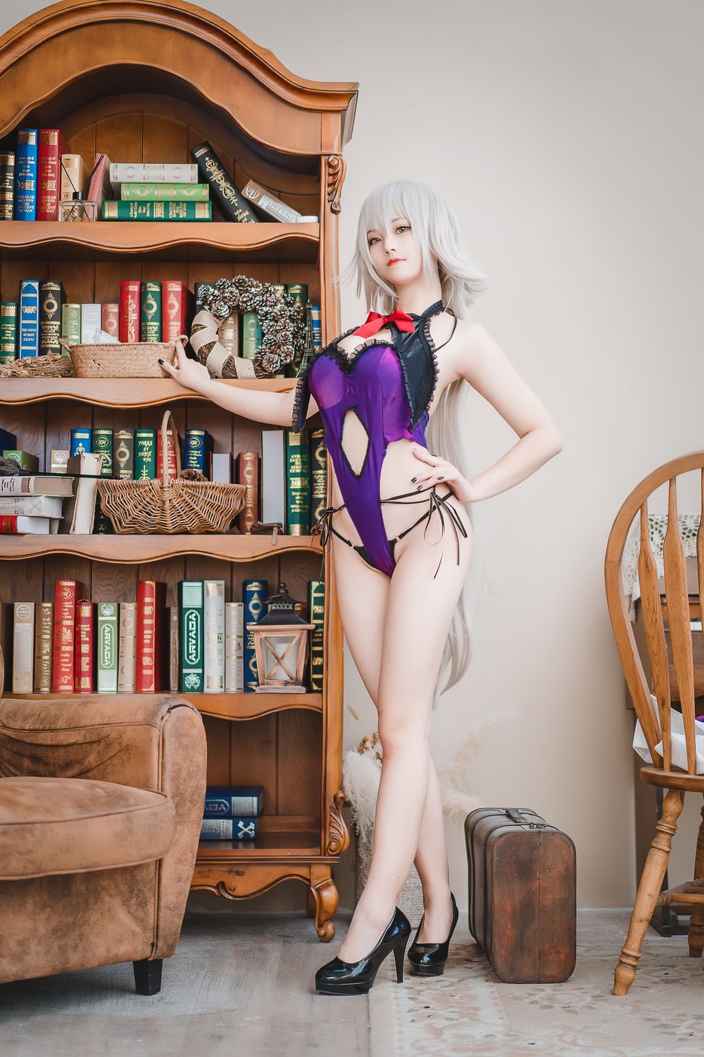 Coser  蜜汁 猫 裘 Vol046 贞德 女仆 40 photos - 28