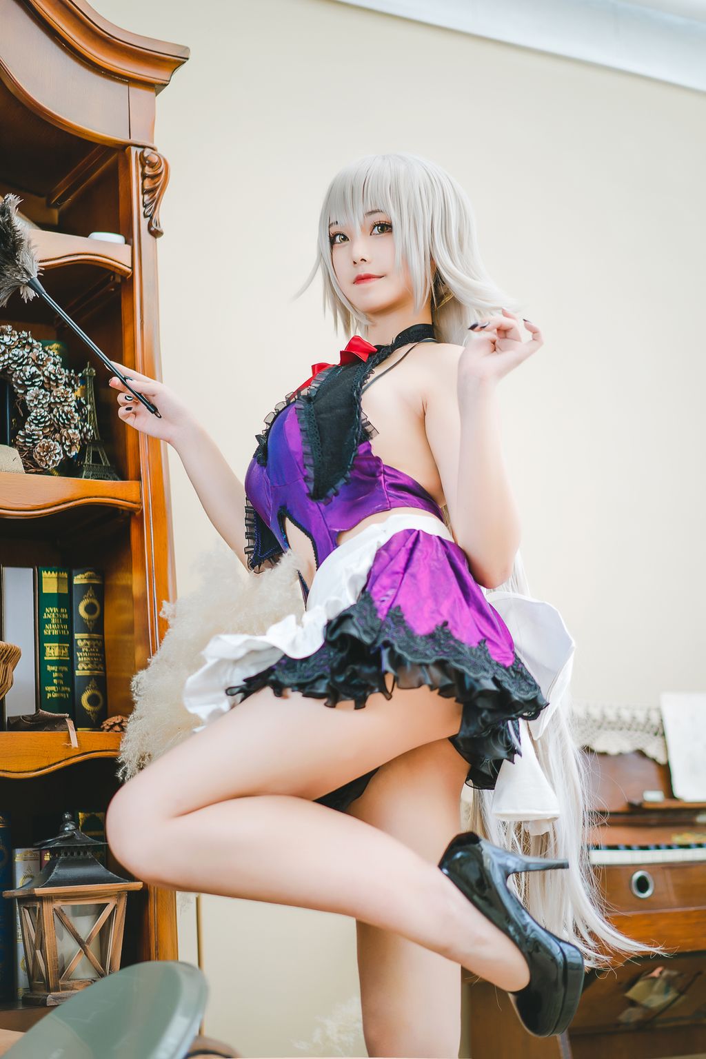 Coser  蜜汁 猫 裘 Vol046 贞德 女仆 40 photos - 33