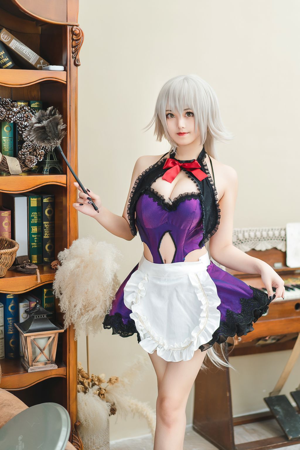 Coser  蜜汁 猫 裘 Vol046 贞德 女仆 40 photos - 35