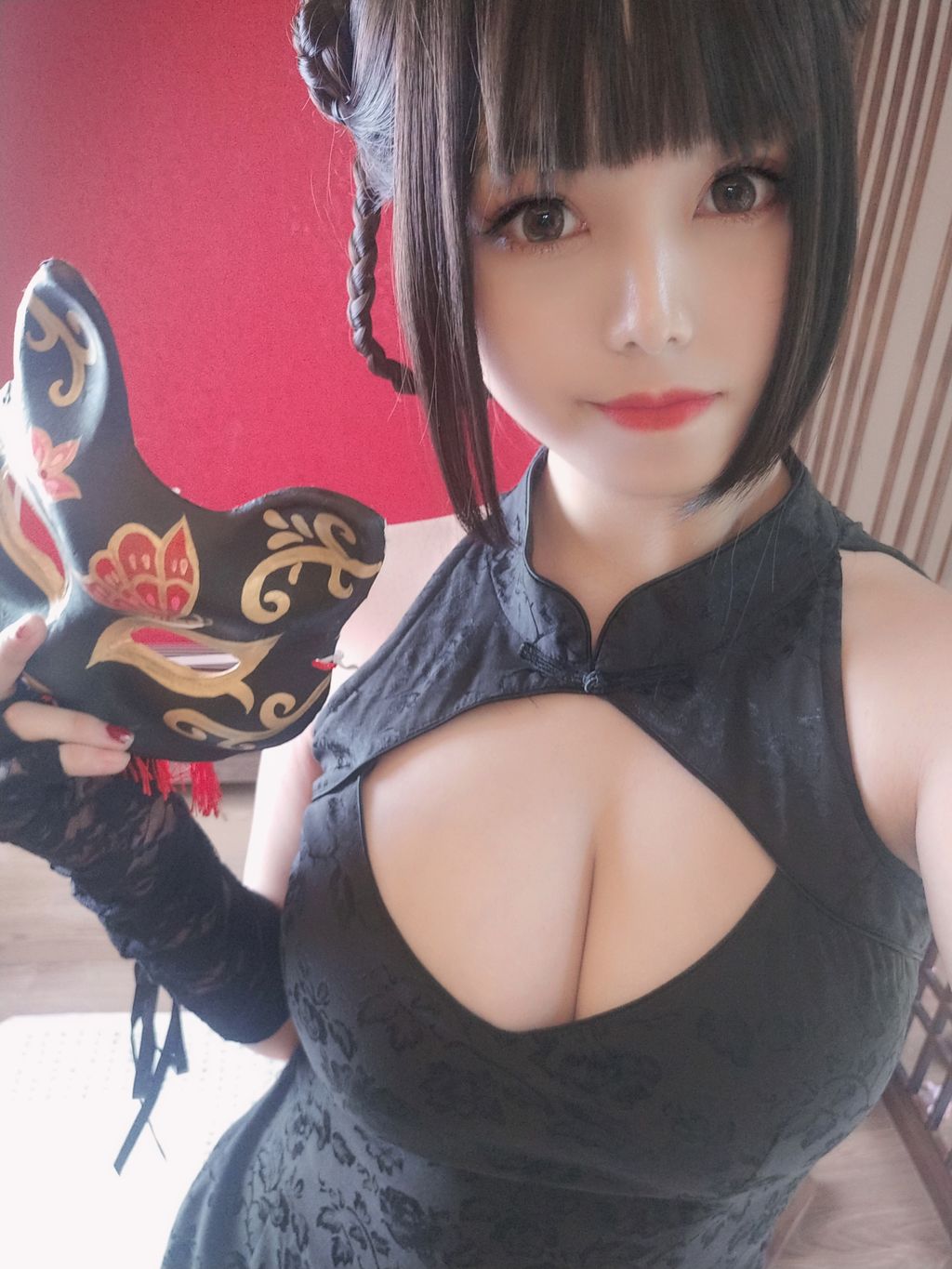Coser  蜜汁 猫 裘 Vol048 皮衣 舞娘 45 photos - 13