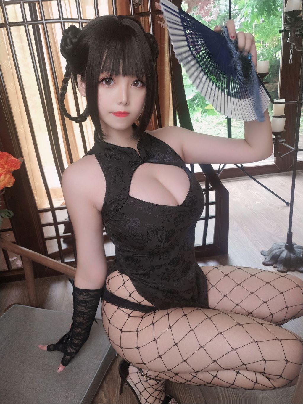 Coser  蜜汁 猫 裘 Vol048 皮衣 舞娘 45 photos - 44
