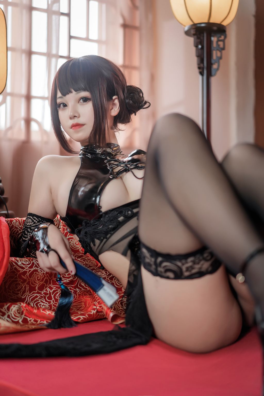 Coser  蜜汁 猫 裘 Vol049 绝代 风华 旗袍 50 photos - 15