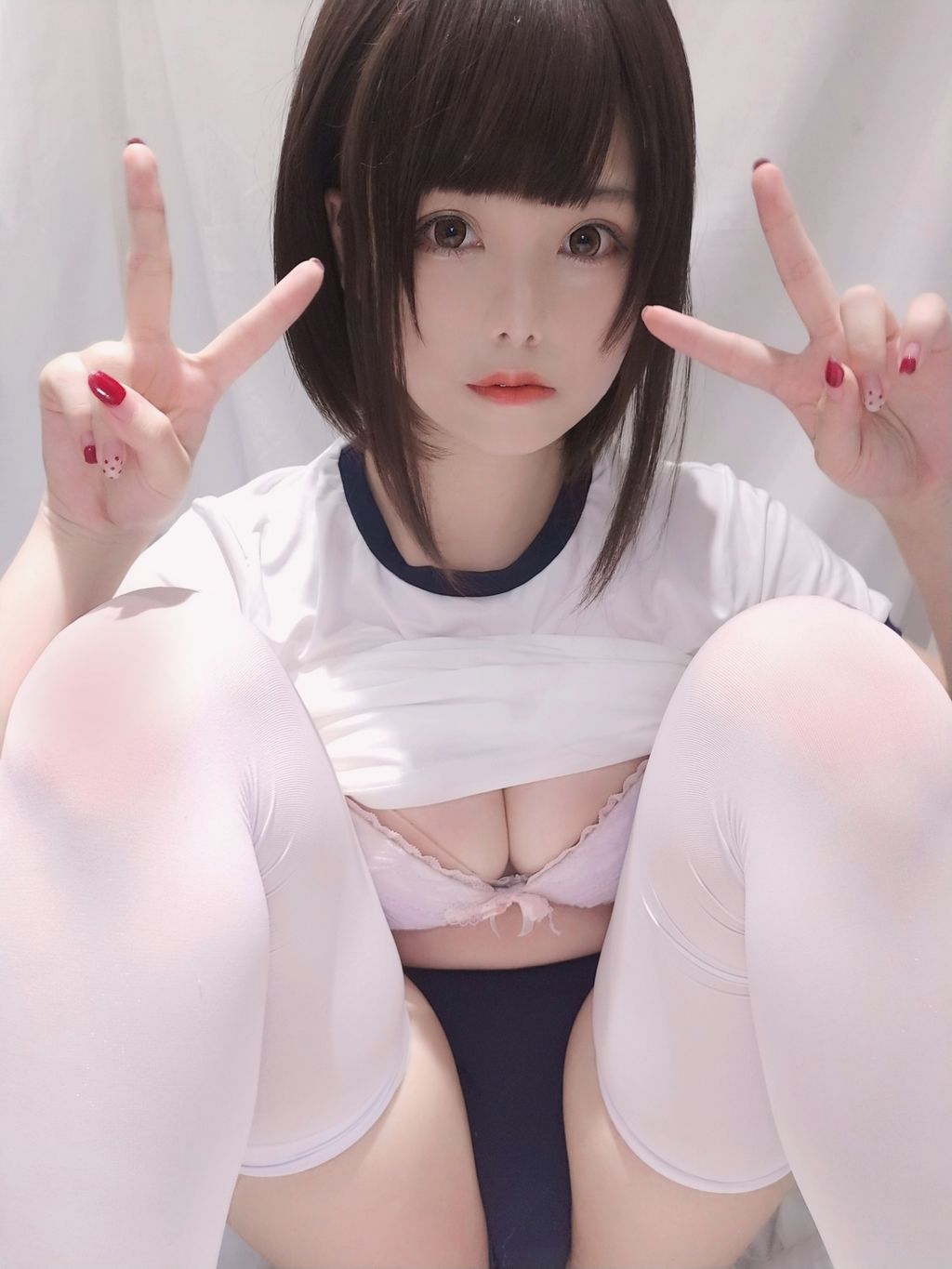 Coser  蜜汁 猫 裘 Vol052 JK 体操服 31 photos - 18