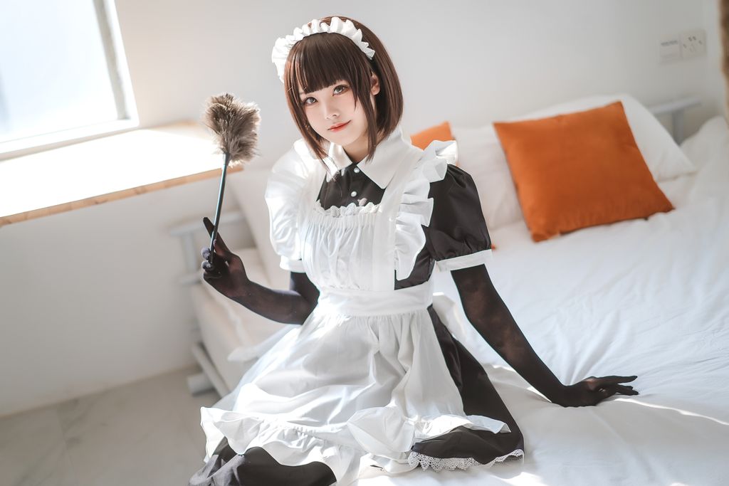 Coser  蜜汁 猫 裘 Vol059 民宿 女仆 50 photos - 46