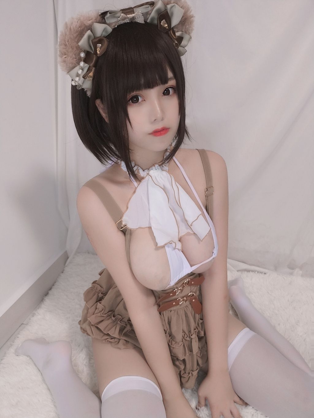 Coser  蜜汁 猫 裘 Vol060 小熊 52 photos - 3