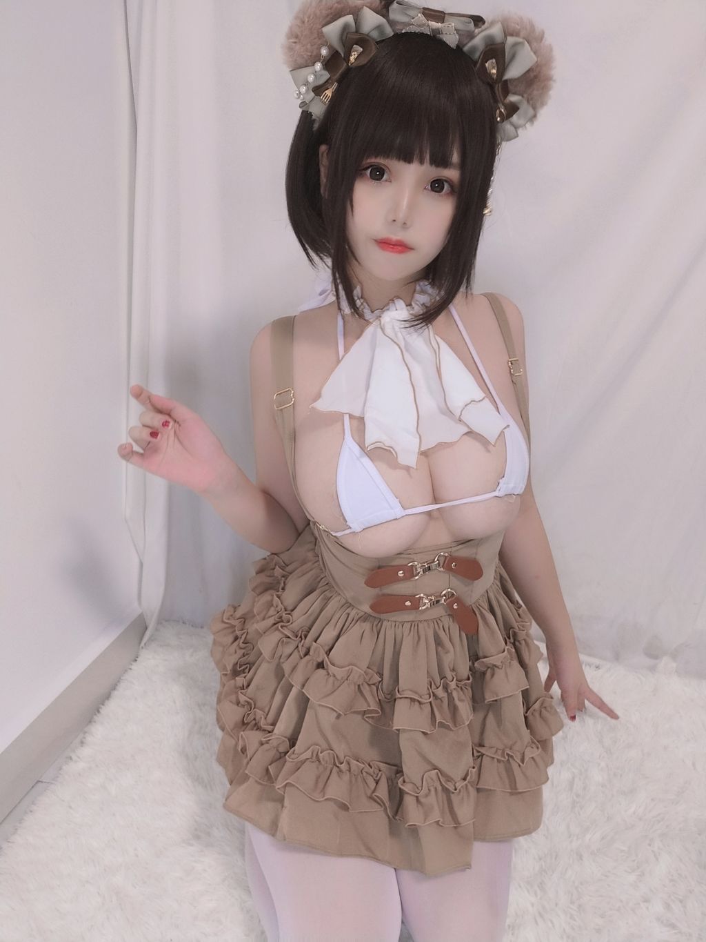 Coser  蜜汁 猫 裘 Vol060 小熊 52 photos - 4